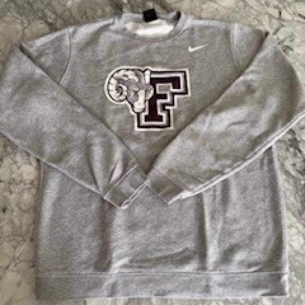 Nike Fordham Ram  Crewneck Gray Size Medium